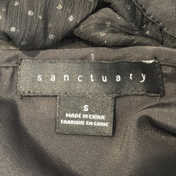 NWOT Sanctuary sheer Blouse. Ladies Small - Picture 7 of 13